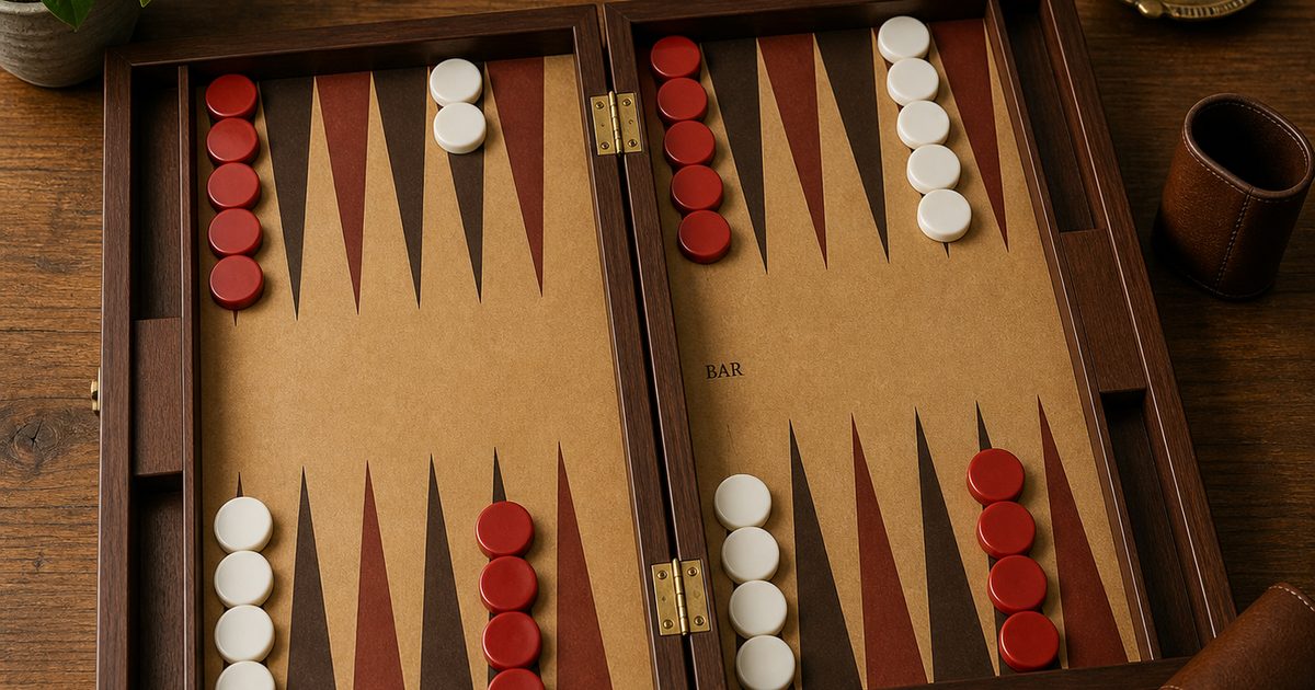 Backgammon opstelling controleren: dit is de officiële startopstelling