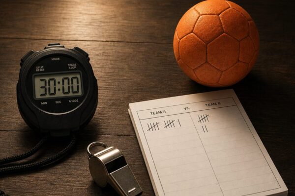 Hoelang duurt een handbalwedstrijd