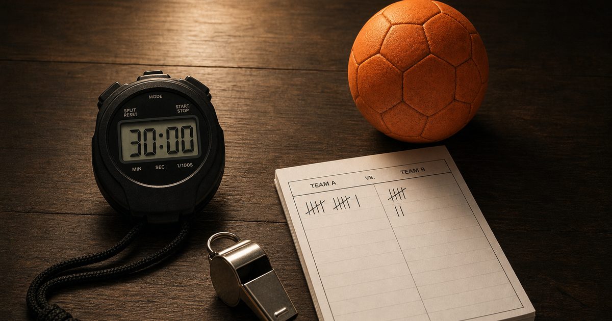 Hoelang duurt een handbalwedstrijd