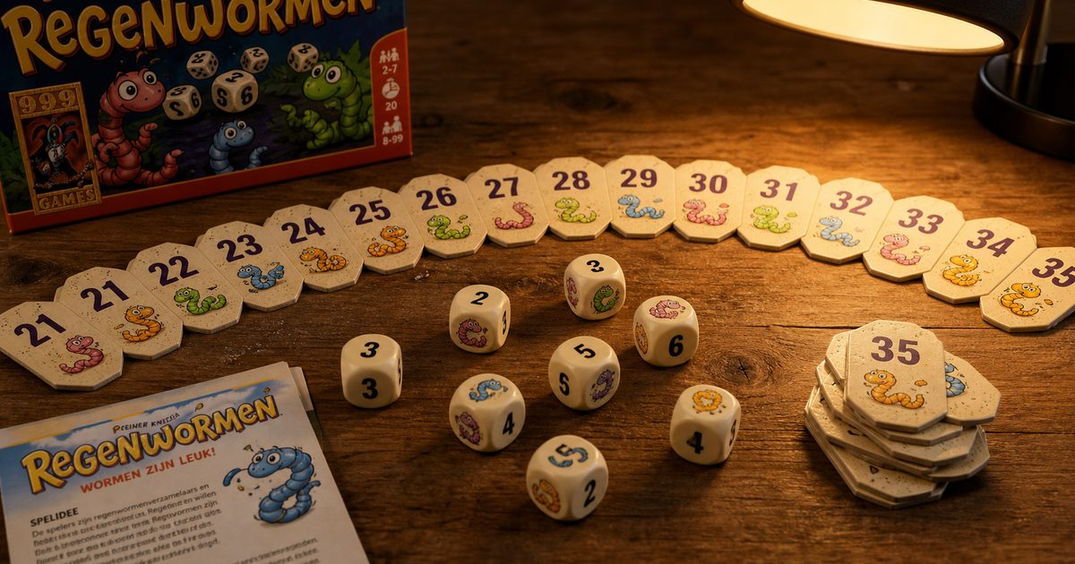Regenwormen spelregels: dobbelregels, fiches pakken en eindscore helder uitgelegd